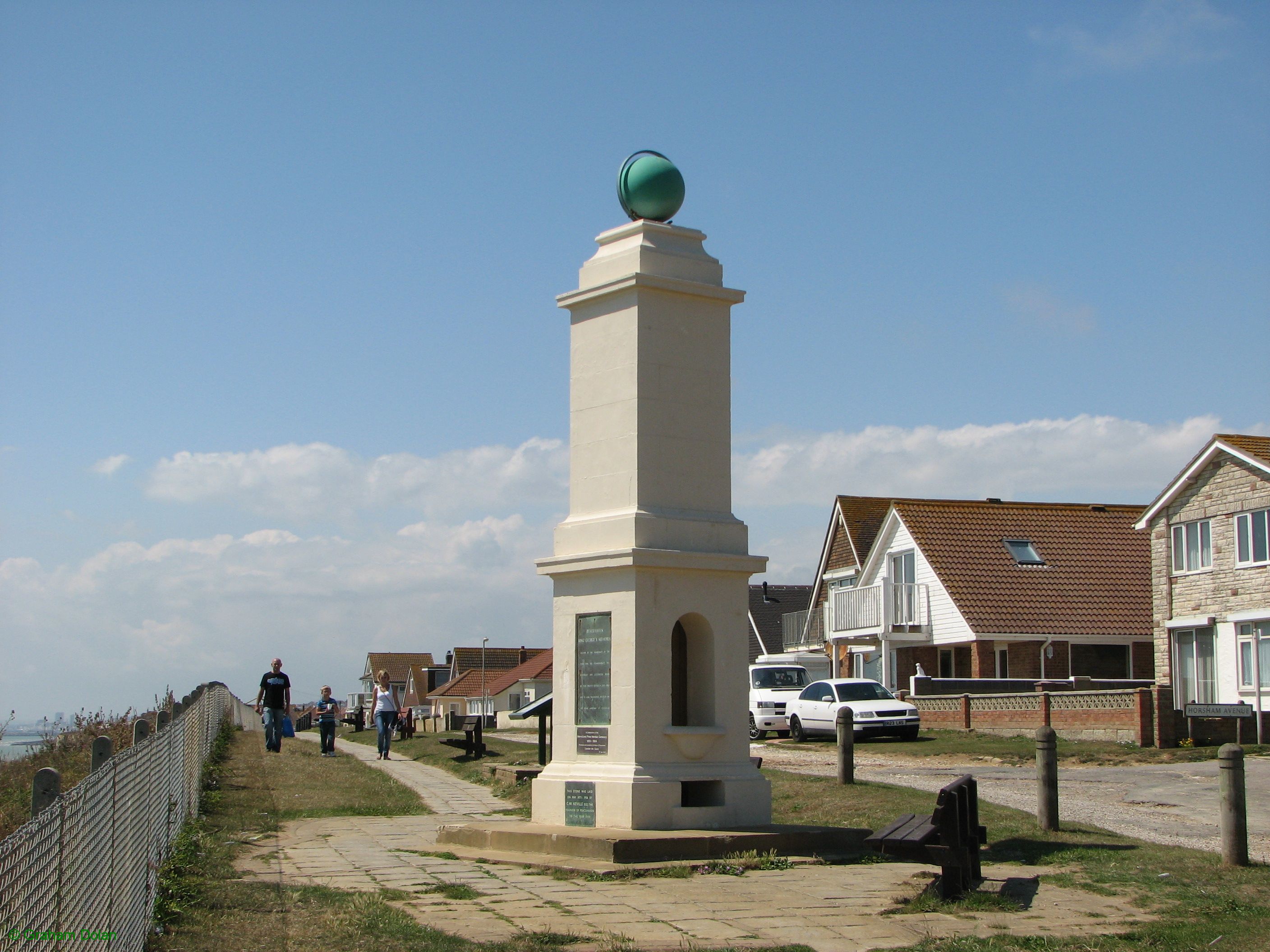 Greenwich Meridian Marker; England; East Sussex; Peacehaven